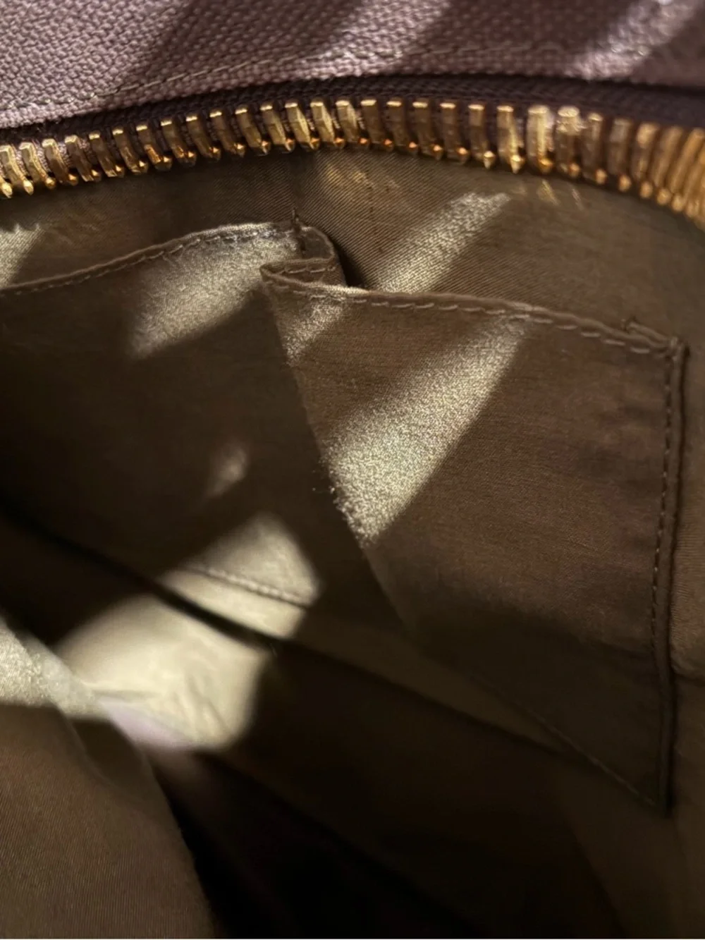HBO Brown Canvas Briefcase Tote with Leather Handles